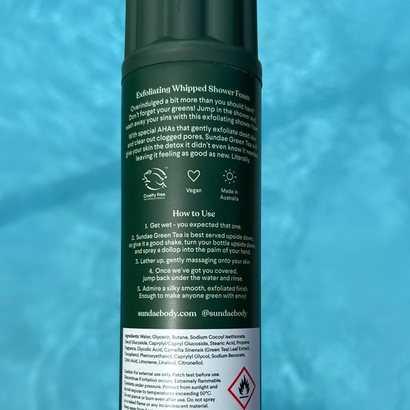 Sundae Green Tea Exfoliating Whipped Shower Foam with AHA NEW - Picture 2 of 6
